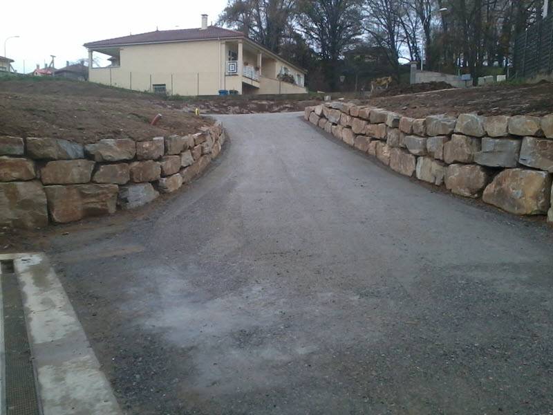mur de soutènement à Cognac-la-Forêt